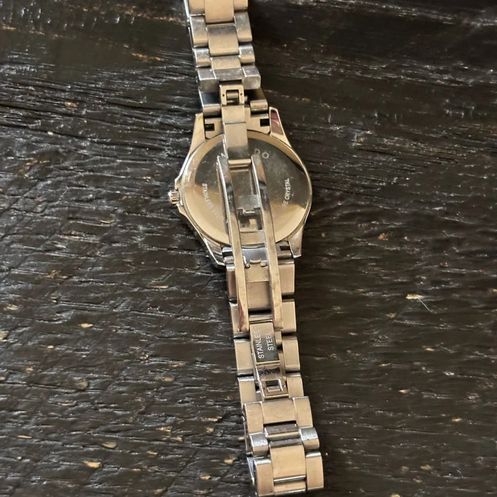 Movado Silver and Black Watch
